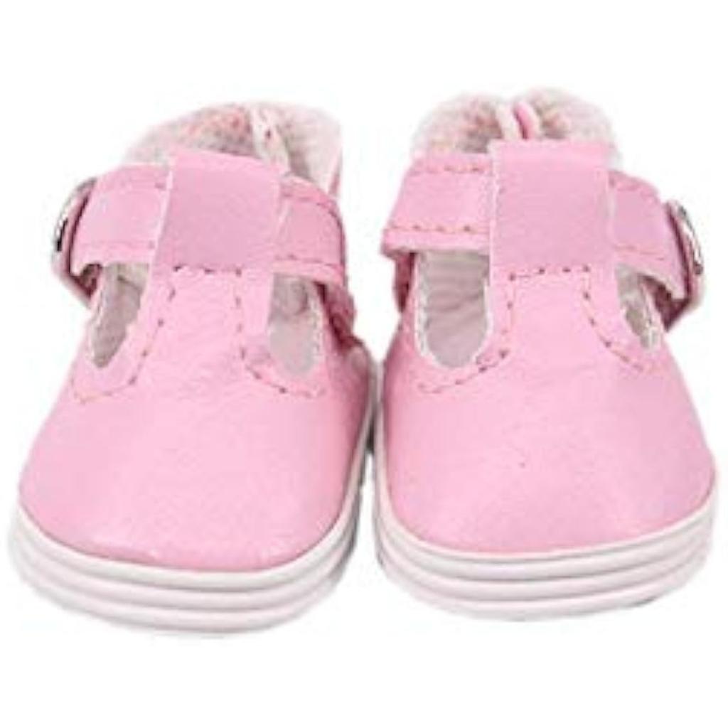 Puppenschuhe aus weichem PU, 5,1 cm, für 36,8 cm große Puppen von 32–34 cm, Geschenkzubehör für Mädchen, 1 Paar