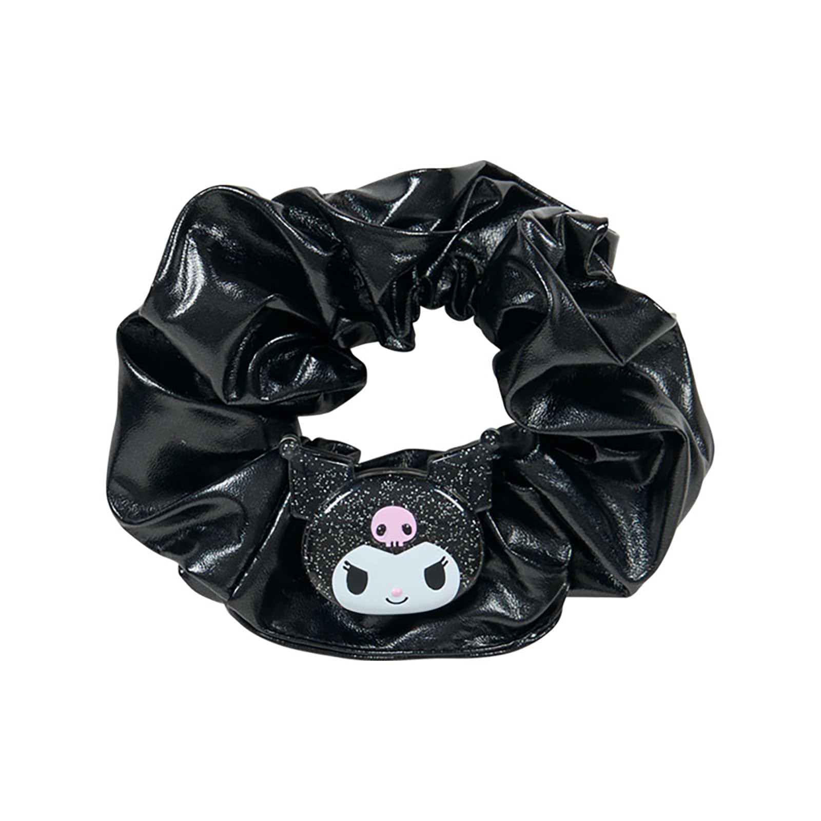 

Sanrio Scrunchie, Kuromi Polyester and ABS Metallic Fabric, Ages 3 and Up, 159565