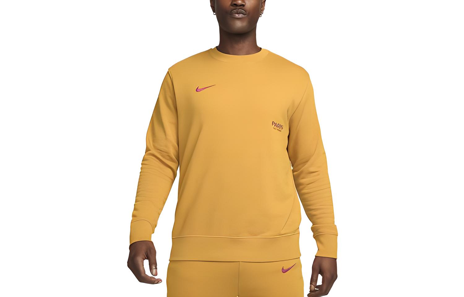 

Nike Sweatshirts Men s Gold Crew Neck Moderate Regular DX8786-727 M