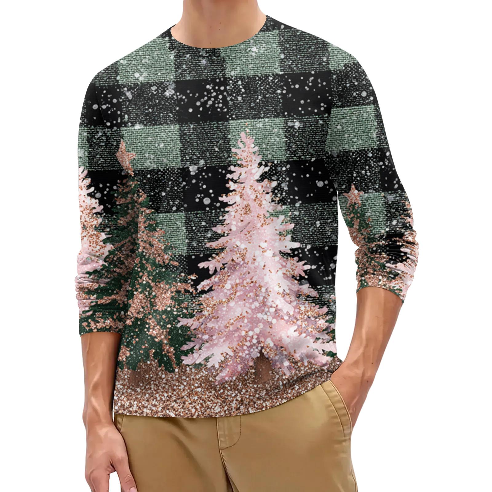 

Мужская модная рубашка с круглым вырезом и длинным рукавом M белый