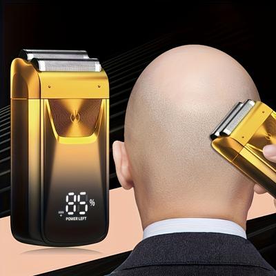 Taşınabilir LED LCD Ekranlı Elektrikli Tıraş Makinesi Erkek Tıraş Makinesi Tıraş Başlığı Saç Kesme Makinesi