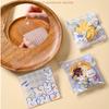 100Pcs 7x7cm Small Plastic Cartoon Animal Printed Self-Adhesive Packaging Cookie Candy Bags Child Birthday Party Favors