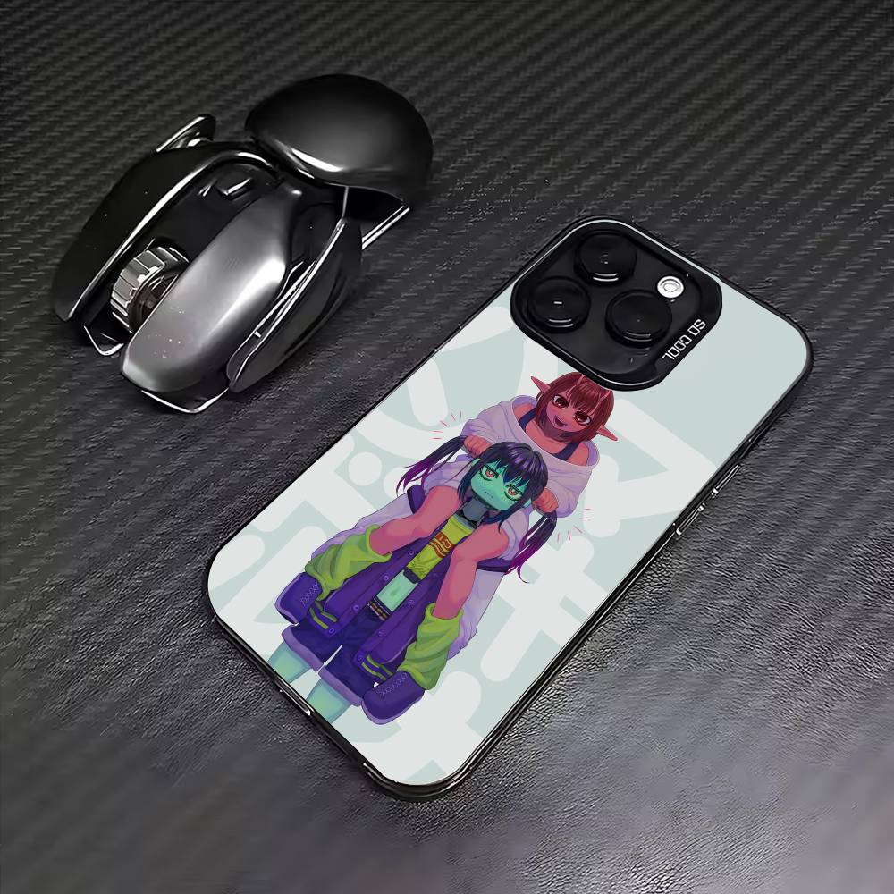 Anime M-Milky S-Subway  Phone Case For iPhone17,16,15,14,13,12,11 Plus,Pro Max Colored Silver Plated Inside Cover