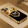 Badge M Patterned Tempered Glass Design for iPhone16 17 ProMax 1514 1312 11ProMax Phone Case Camera Cover Shockproof Hard Back