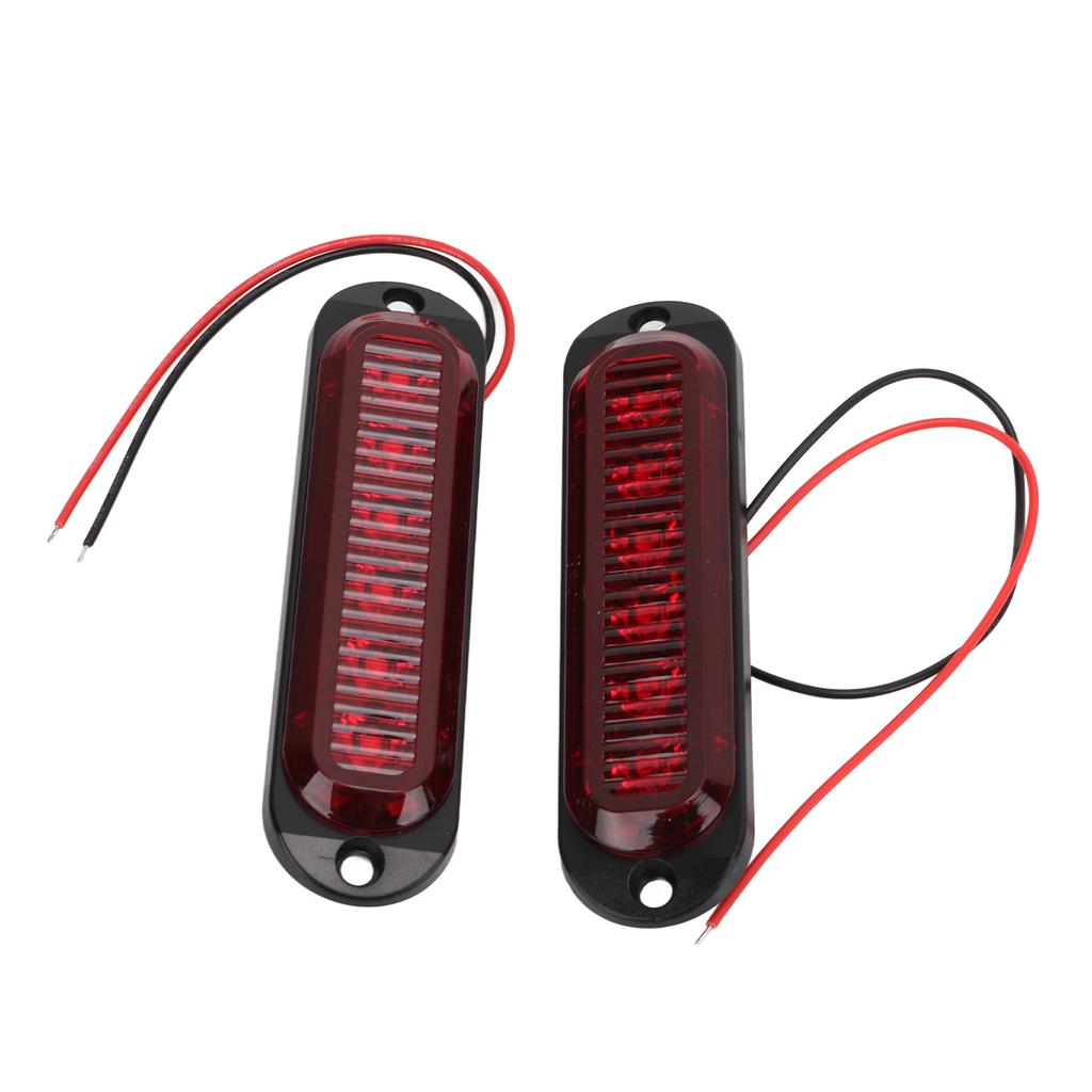 4Pcs Truck Side Lights High Brightness 90LM IP65 Waterproof 6 LEDs Truck Emergency Flash Light 12‑24V