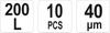 Perforated Bags 200l 10 Pcs for Leaves and Light Garden Waste / 09484 / VOREL