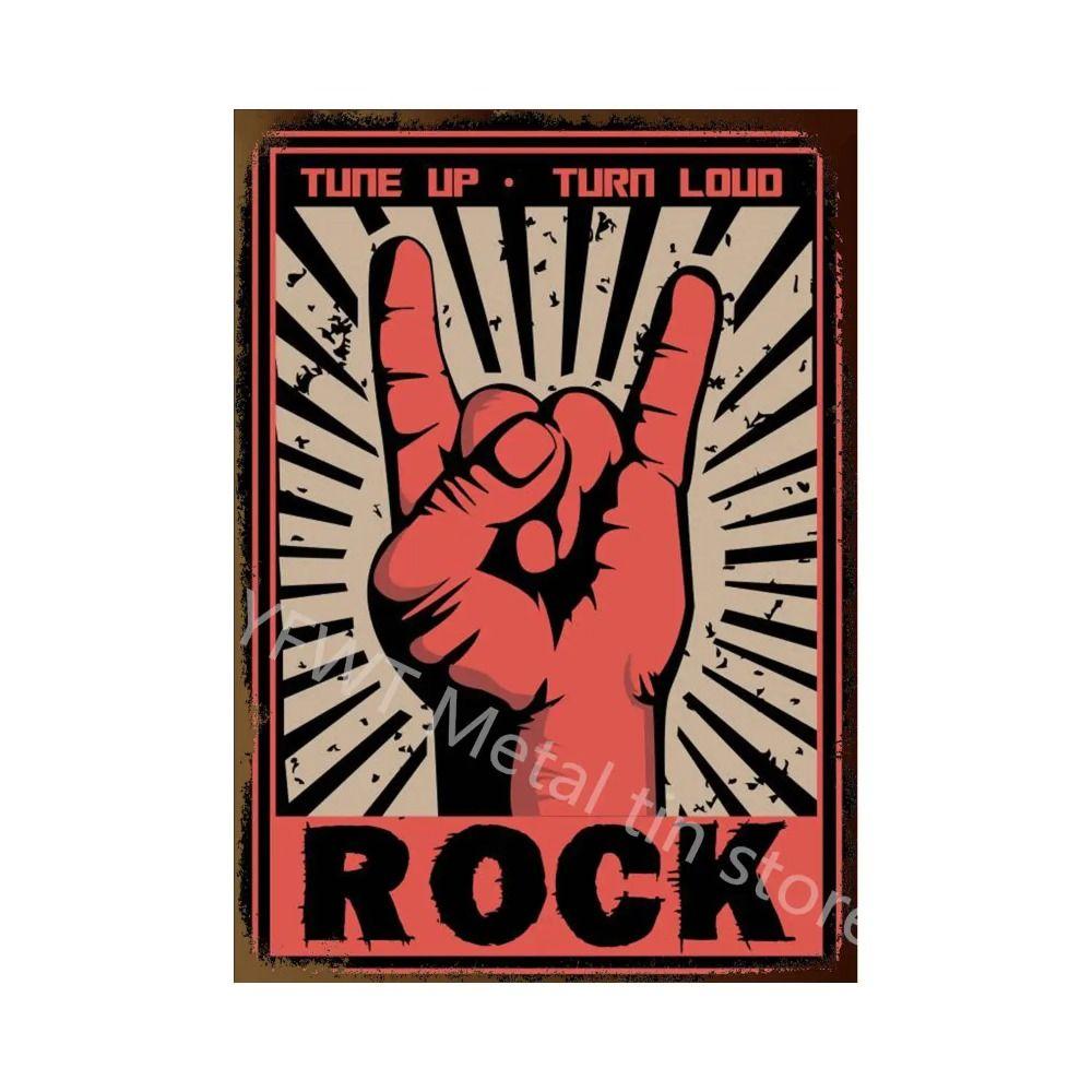 Segno Metallica Vintage per Band Rock, Decorazione per Bar di Casa, Garage, Club 20x30cm