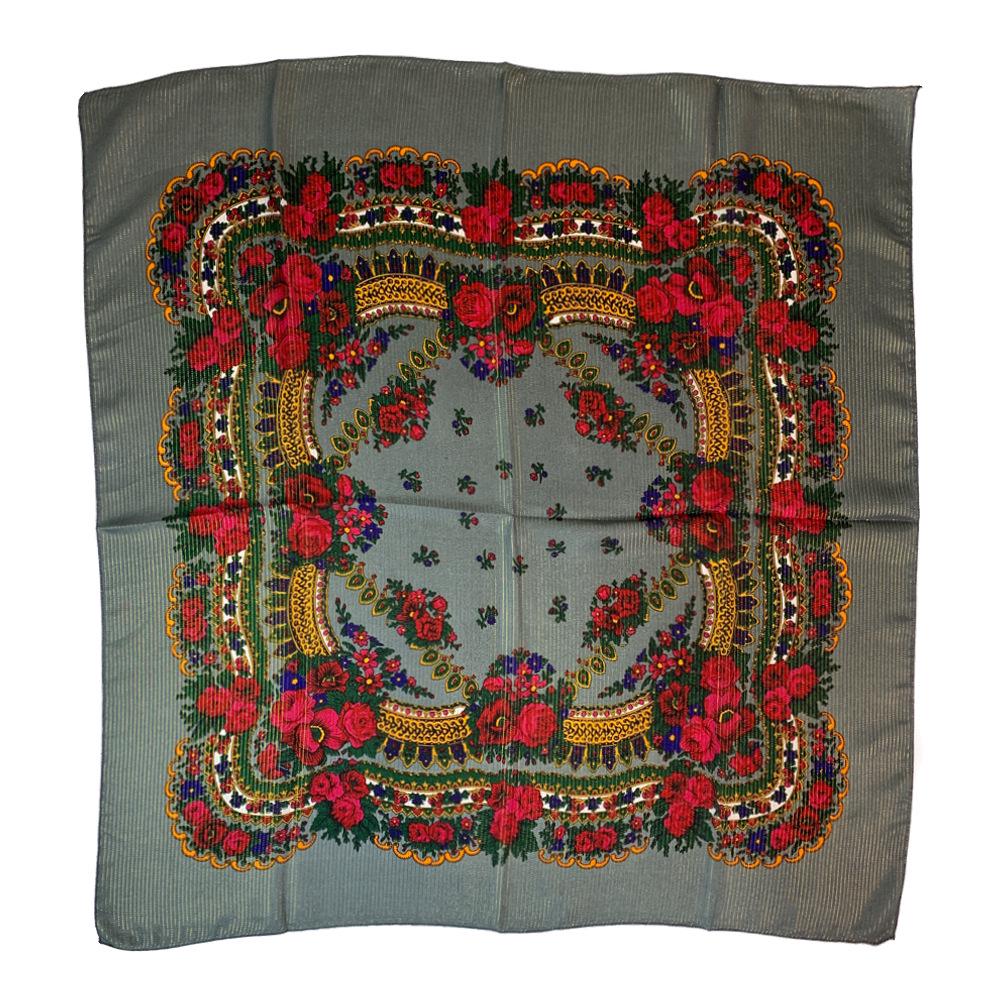 

Осенне-зимний этнический стиль золотой нитью платок на голову - женский теплый хлопково-льняной шелковый квадратный защитник шеи