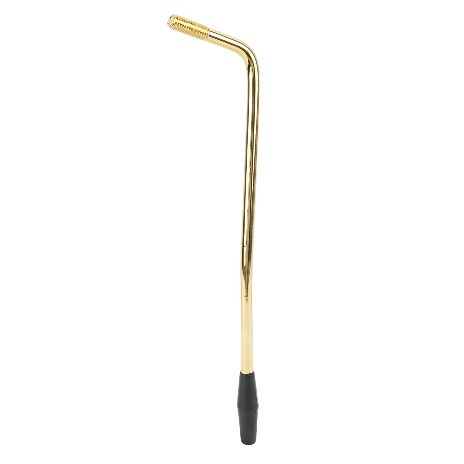 

Electric Guitar Tremolo Arm Thread Metal Single Tremolo Vibrato Arm Guitar Accessory Gold with чёрный/серебряный