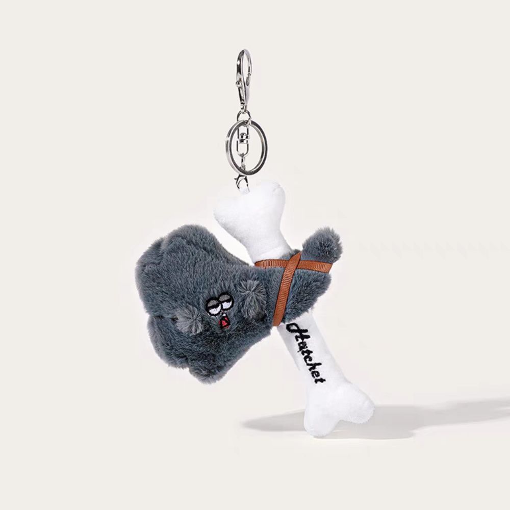 Soft Cartoon Hammer Plush Pendant PP Cotton Stuffed Toy Key Chain Children Girl