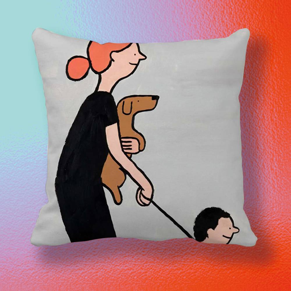 J-Jean Art J-Jullien Pillow cover gift High definition digital printing,Surprise vivid pattern Household.