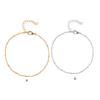 Anklet Exquisite Valentines Chains Foot Anklets Ankle Ornaments Gold Women's Gifts Alloy Bracelets Silver Day for Office Lady