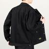 Veste en jean décontractée à poches multiples pour homme, couleur unie, ample, style américain