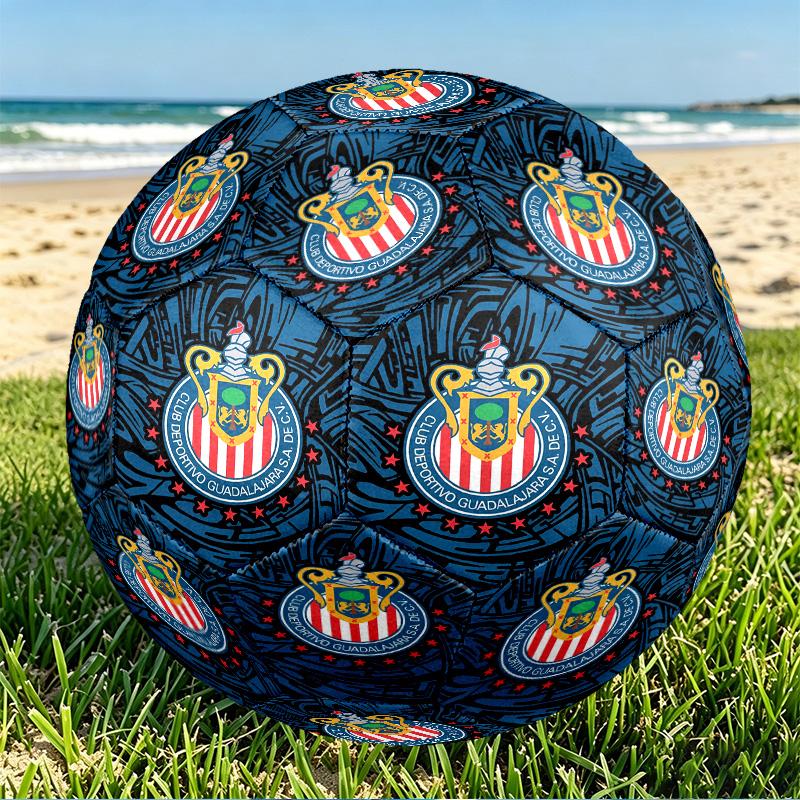 Club Deportivo Guadalajara Print Size 5 Soccer Ball, PU Wear Resistant Football for Match Training and Daily Practice, Birthday Gift for Soccer Fans