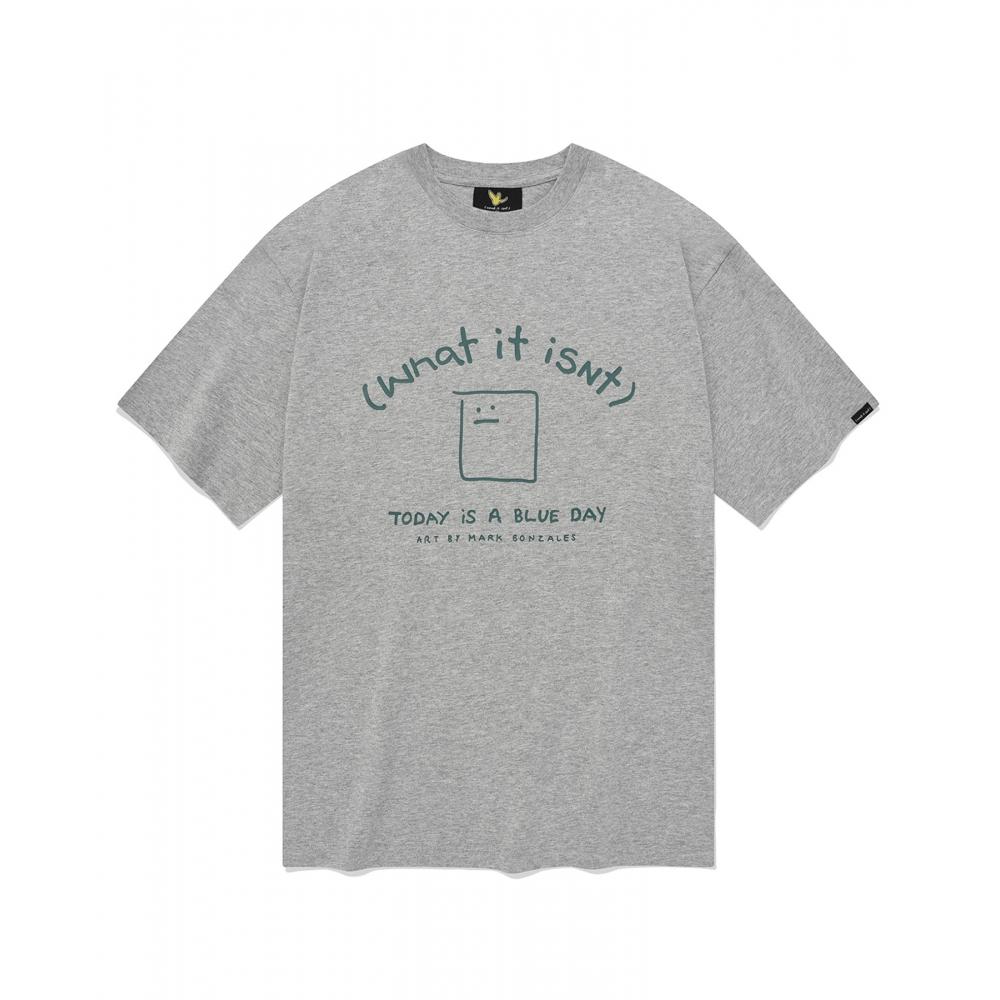 

Футболка с коротким рукавом Whatitisnt Blooming Shumu Arch Logo Серая