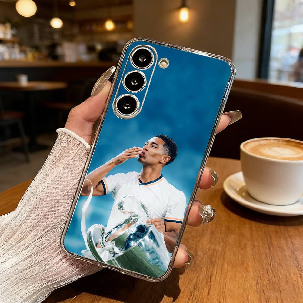 J-Jude Football B-Bellinghams Phone Case For Samsung S25,S24,S21,S22,S23,S30,Ultra,S20,Plus,Fe,Lite Transparent Cover