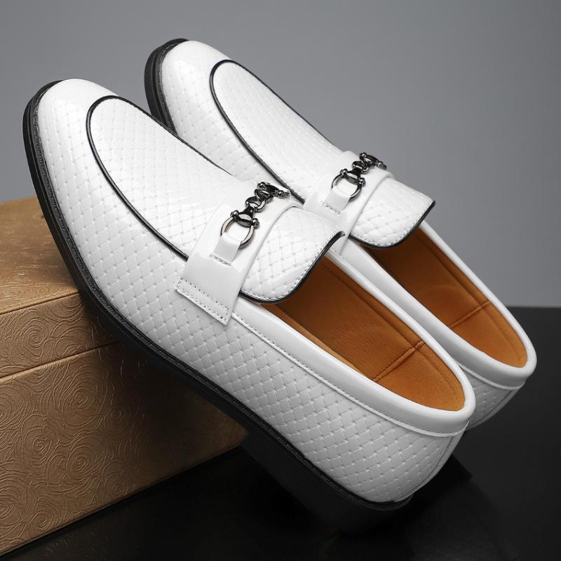 Trendy Large Size 48 Slip-On British Leather Loafers