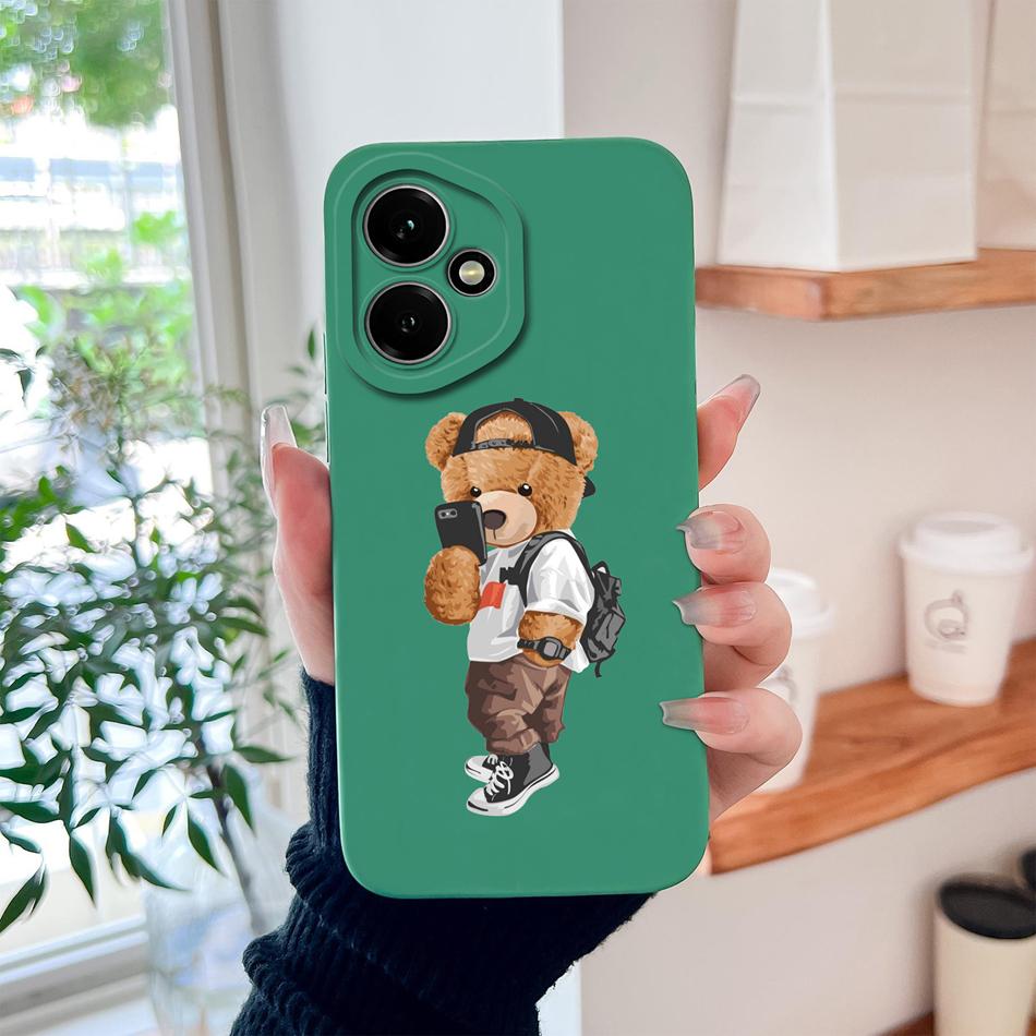 For Honor 400 Pro Phone Case Cute Astronaut Liquid Silicone Full Coverage Anti Drop Soft Back Shell For Honor400 5G Bumper Capa