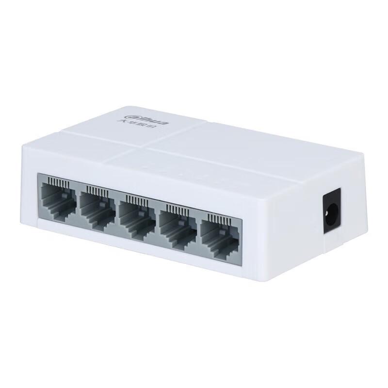 Dahua 5-portowy szybki przełącznik sieciowy Ethernet do monitoringu wtyczka CN (adapter w zestawie)