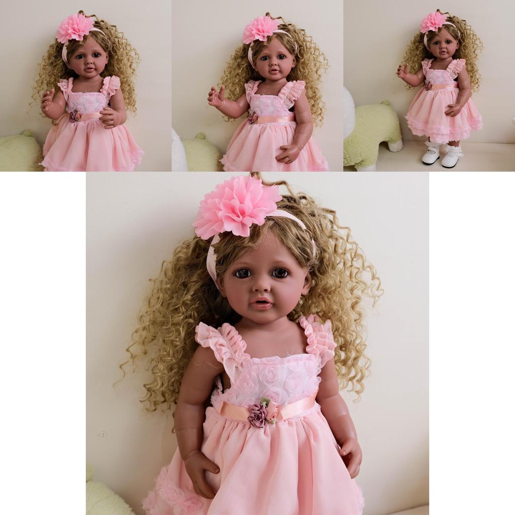 Silikon Reborn Baby Dunkle Haut Betty Für Sammler und als Geschenk