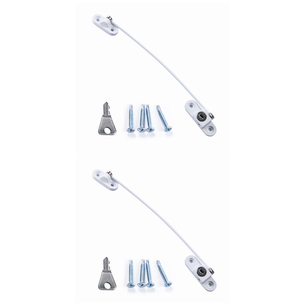 

1/2 шт., смелый детский замок, ограничитель для окон и дверей, ограничитель из нержавеющей стали, детский защитный кабельный замок