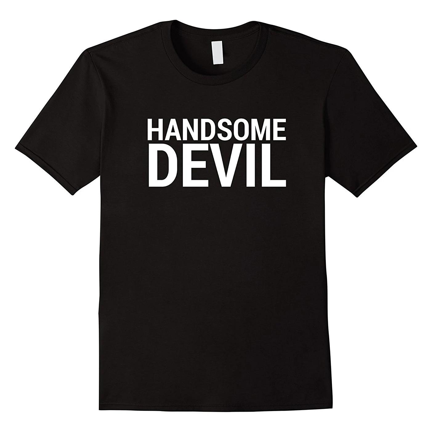 

Handsome Devil Funny Halloween T-Shirt Short Sleeve Casual 100% Cotton O-Neck Summer Mens T-shirt Size S-3XL - Men s Summer C... S разноцветный