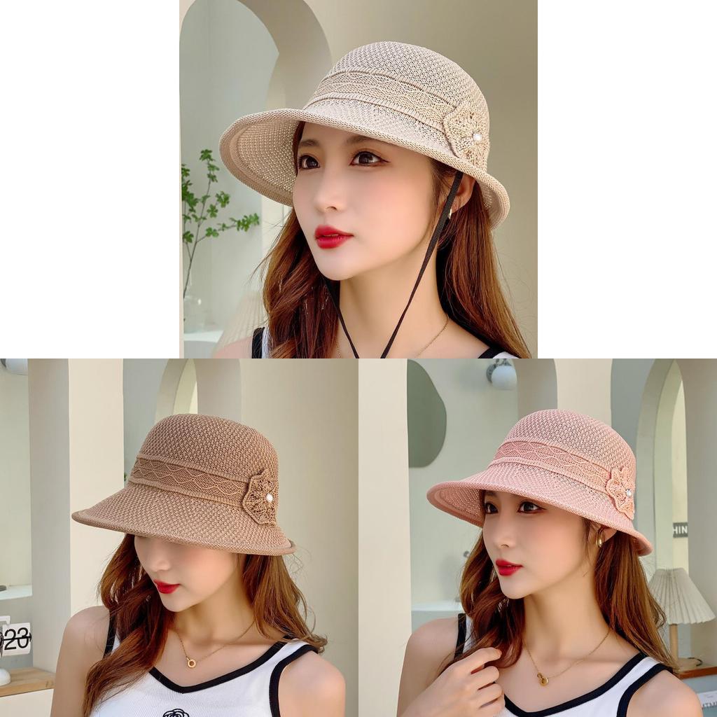 Casual Woven Sun Hat For Women With Large Brim And Uv Protection For Beach And Hiking