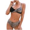 Women Print Bikini Sexy Separate Leopard Swimwear Blocking Swimsuit Bathing Suit