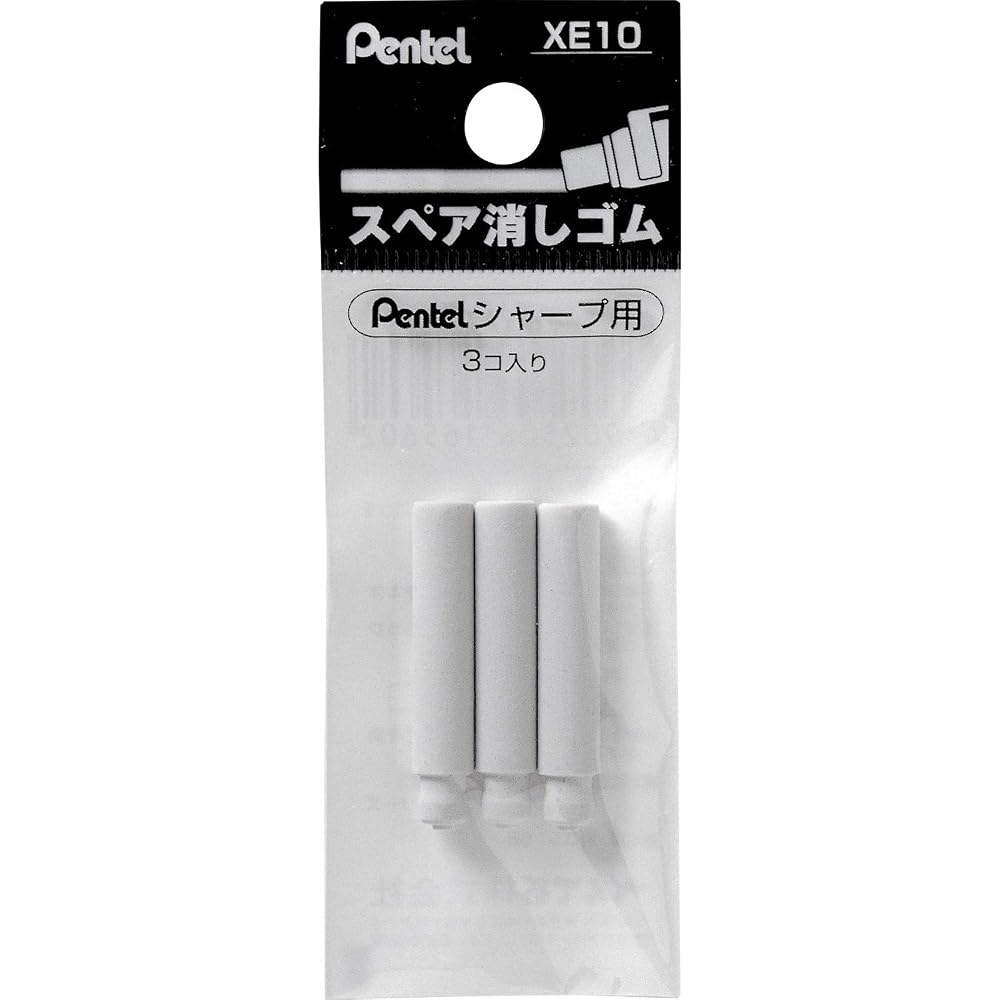 Сменный ластик для механического карандаша Pentel XE10-W, размер 0,7 см x 3,6 см.