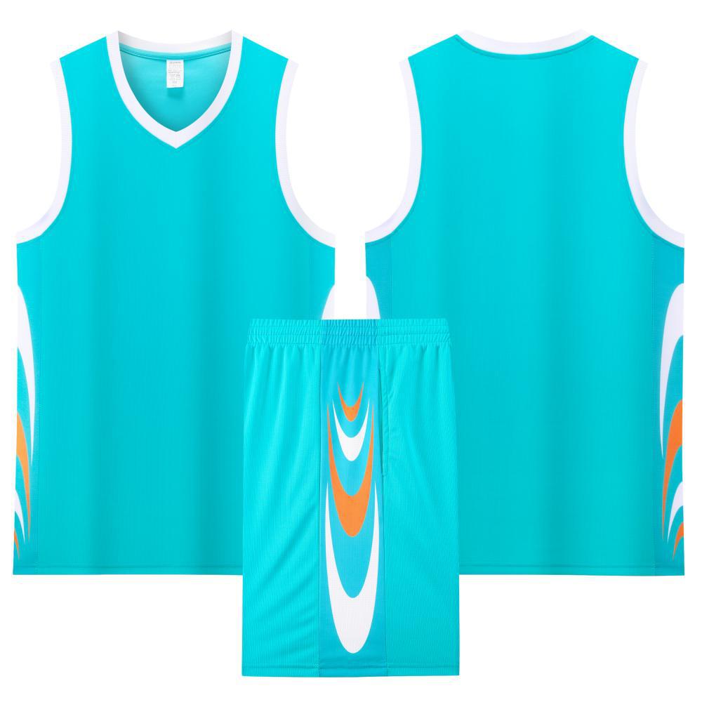 Men's Quick-Dry Breathable Basketball Uniform with Customized Team Letters and Numbers