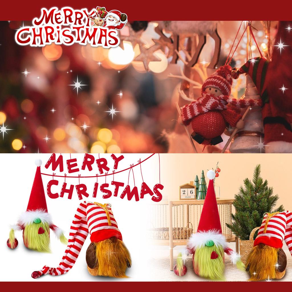 2 Pieces Christmas Gnomes Decorations Christmas Decorations Gnomes Merry  Gnome Santa Swedish Tomte Doll For Xmas Party, Holiday Ta