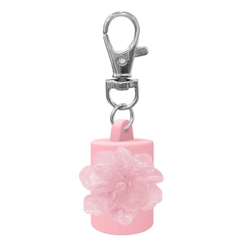 Portable Silicone Lip Gloss Keychain Cap Leak Proof Design Travel Friendly Cosmetic Container For Travel TouchUps