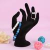 Black OK Hand Gestured Rings Display Stand Earrings Bracelet Holder Jewelry Organizers (Resin)
