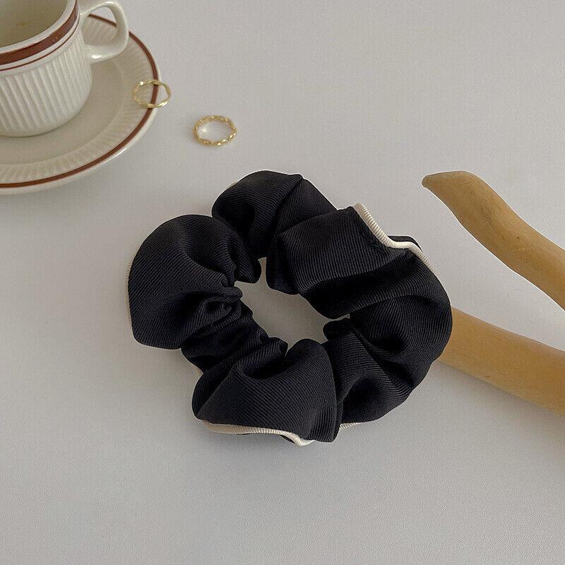 Women Scrunchies Solid Hair Ring Rope Elastic Ponytail Holder Headdress #