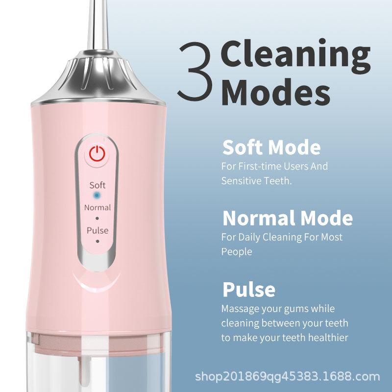 Přenosný elektrický ústní irigátor a ústní sprcha pro domácí použití, odstraňování zubního kamene a čištění zubů