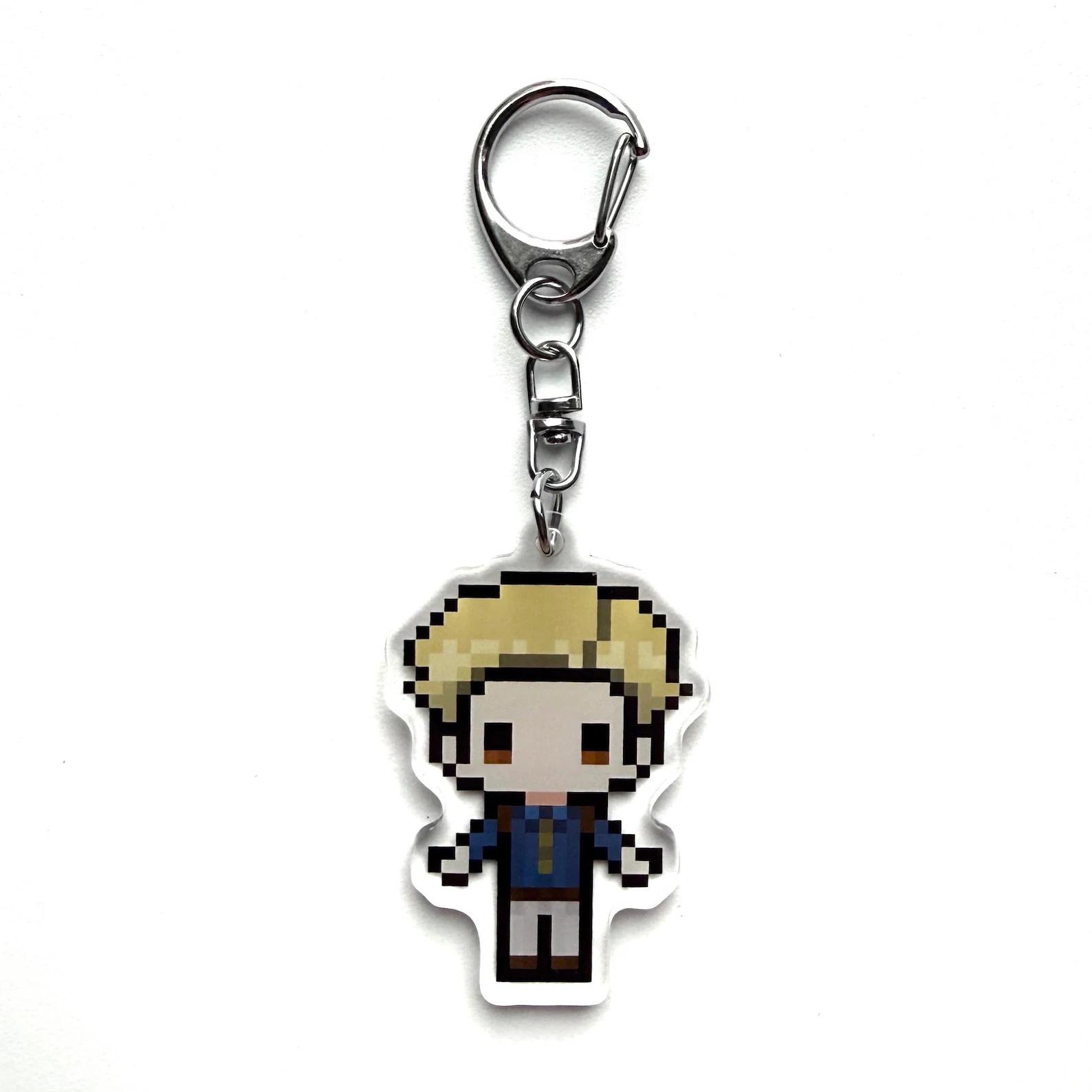 

6Cm Anime Acrylic Keychain for Jjk Gojo Satoru Geto Suguru Pixel Art Character Bag Ornament Gift for Fans Anime Peripheral -1 PCS