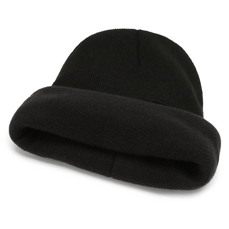 Winter Outdoor Knitted Hat Thick Warm All Inclusive Cap Fashion Gift Color Solid