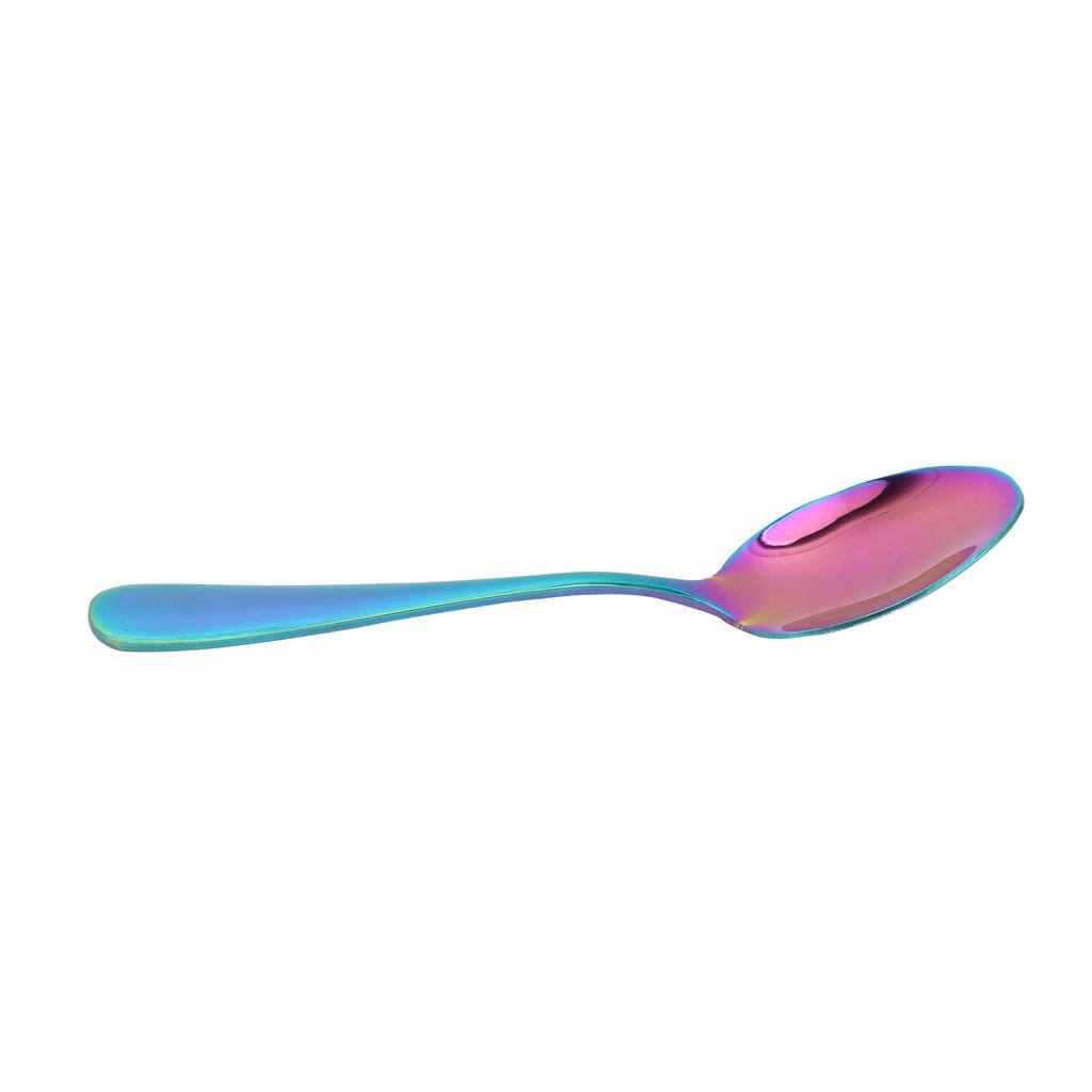 Stainless Steel Tea Spoon Tableware Kitchen Durable Spoon for Home Restaurant PartyColorful