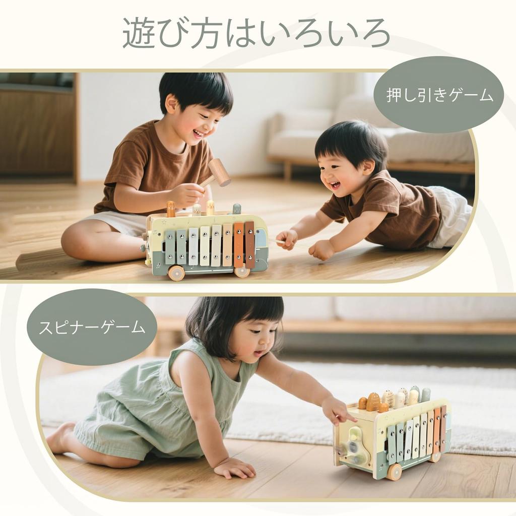 Vanplay Montessori Educational Toy for Boys and Girls Ages and Birthday Hammer Finger Montessori Teaching Early Finger Baby Preschool Entry Gift 1, 2,