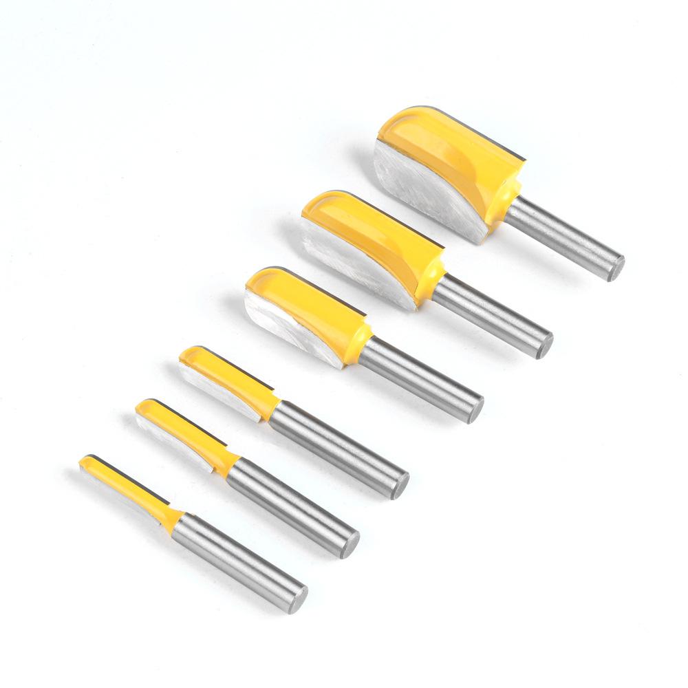 8 Handle Lengthened Deep Round Bottom Cutter Woodworking Milling Cutter Slotting Cutter Trimming Machine Cutter Head Engraving Machine Bakelite