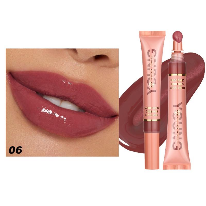 

Liquid Hydra Glossy Lip Gloss Плюшевая насадка-кисть Squeeze Lip Gloss Питательная увлажняющая глазурь для губ 10ml