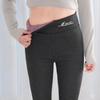 Winter Leggings Fleecegefüttert Dick Wolkenweich Warme Hose Damen Outdoor-Bekleidung Hohe Taille Eng Stickerei Baumwollhose Übergröße Plüschhose