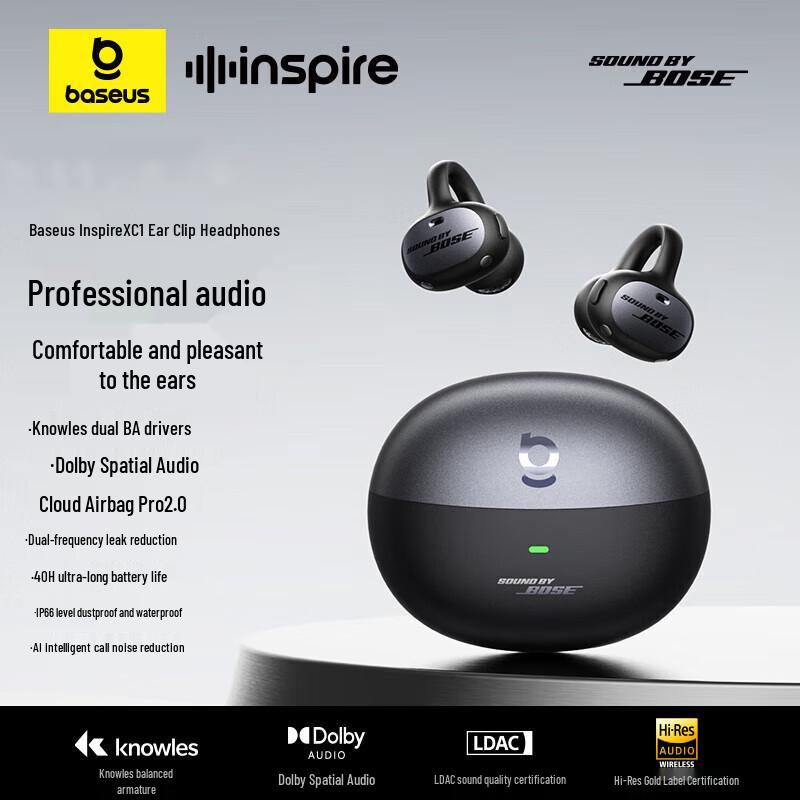 Baseus Inspire XC1 Open-Ear Clip-On Bluetooth Headphones