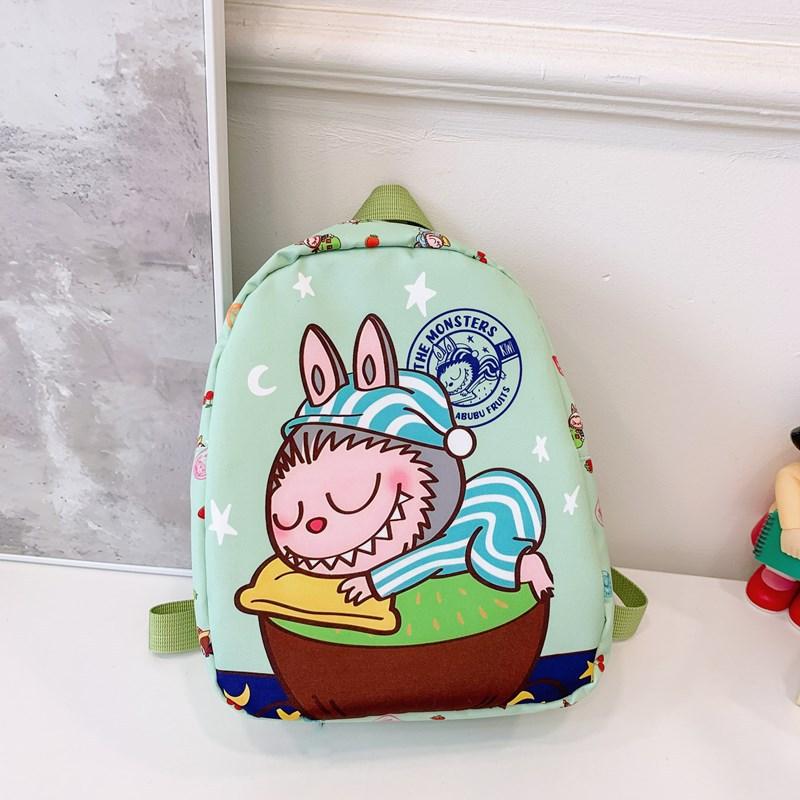 Breathable Color Backpack Nylon School Bag For Preschool Kids Use Daily
