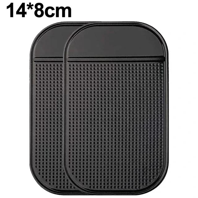 Car Non-Slip Mat Magic Anti-Slip Slide-Proof Pad Dashboard Sticky Dash Adhesive Cell Phone Mobile Holder Black Silicone