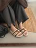 Thick-bottomed Boken Wool Slippers for Women In the Autumn and Winter of 2025, the New Korean Version of One-word Wool Slippers, and the Small Person 
