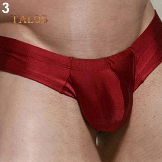 Man's Low Waist Leakage Hip U Convex Design Underwear Men Briefs Sexy Thongs Men's Clothing