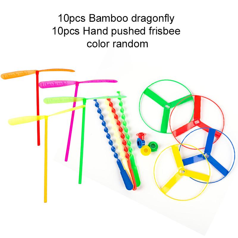 10pcs Bamboo Dragonfly Plastic Group Activity Toys Children Leisure Competition Props Game Souvenirs Kindergarten Gifts TMZ