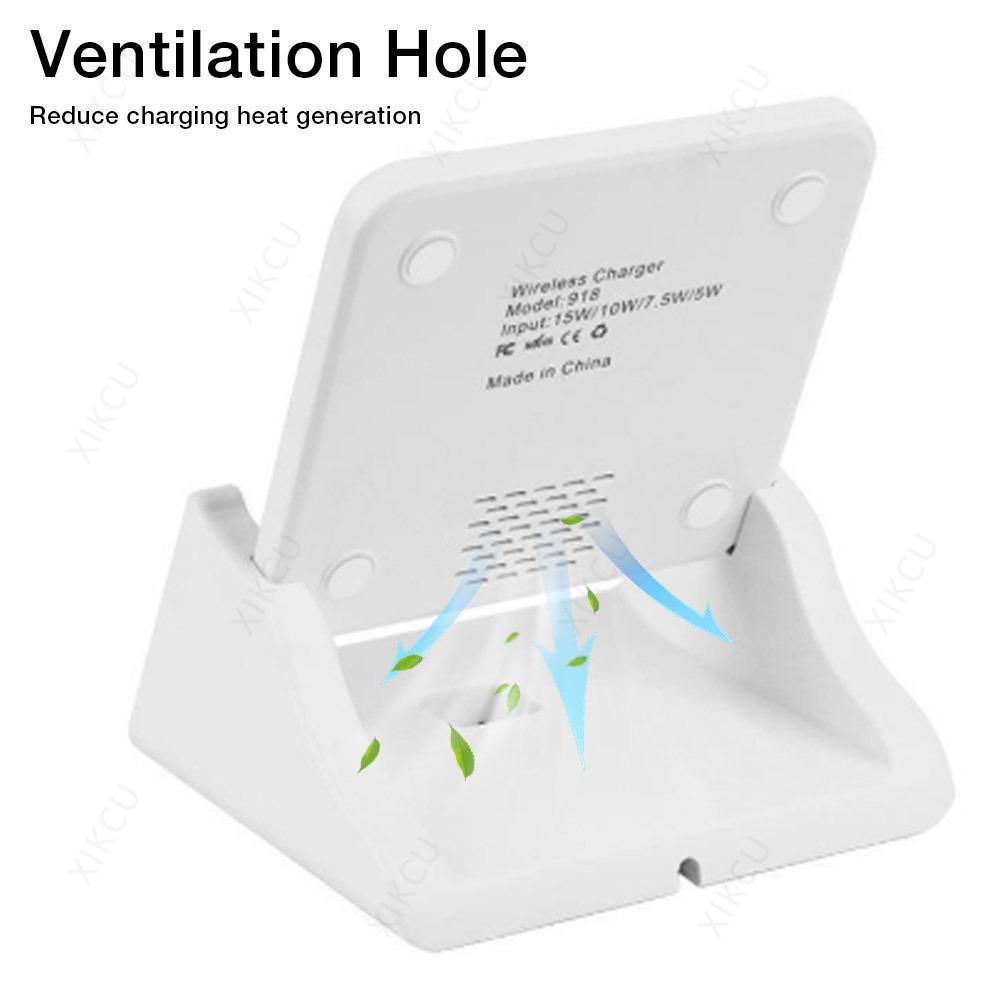 Desktop Removable Phone Holder Stand Chargers Pad For iPhone 16 15 14 13 12 Samsung Xiaomi Wireless Charger Fast Charging Dock