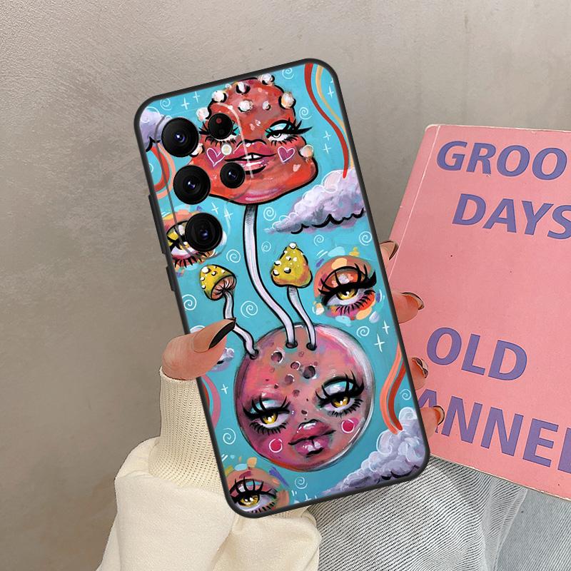Indie Hippie Case For Samsung Galaxy S25 Ultra S20 S21 S22 S24 S23 Ultra S9 S10 Plus S25 FE Cover Coque